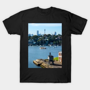 City of Sydney from Cockatoo Island, Sydney, NSW, Australia T-Shirt